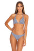 Luli Fama Mesmerized TRIANGLE HALTER TOP